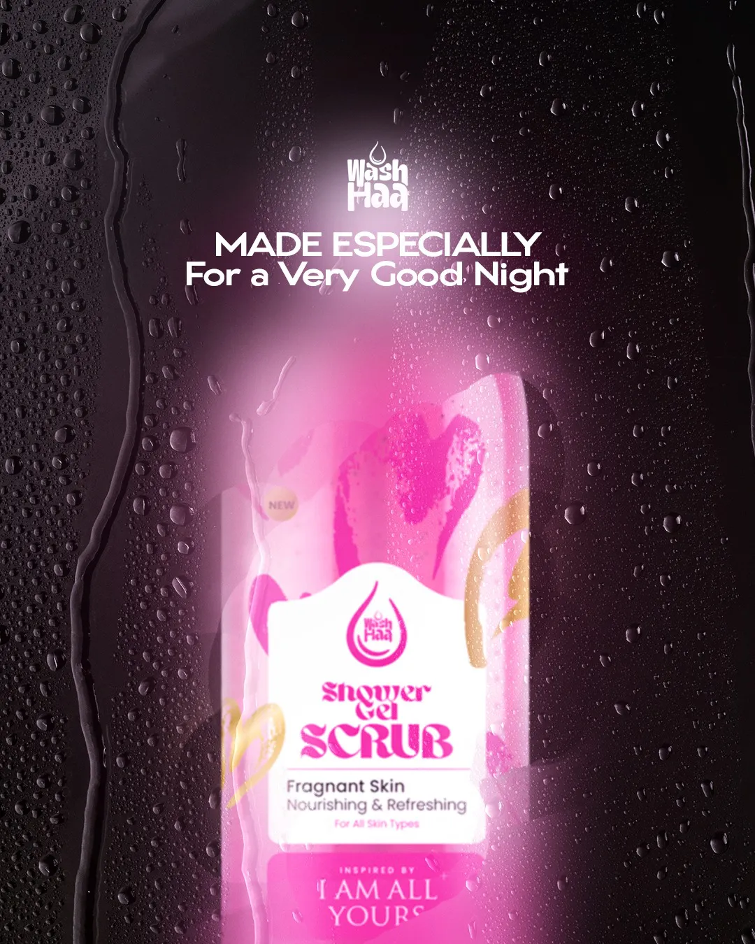 Washhaa Shower Gel Scrub - I'm All Yours